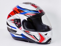 Шлем для мотоцикла G-342 WBR (white red)